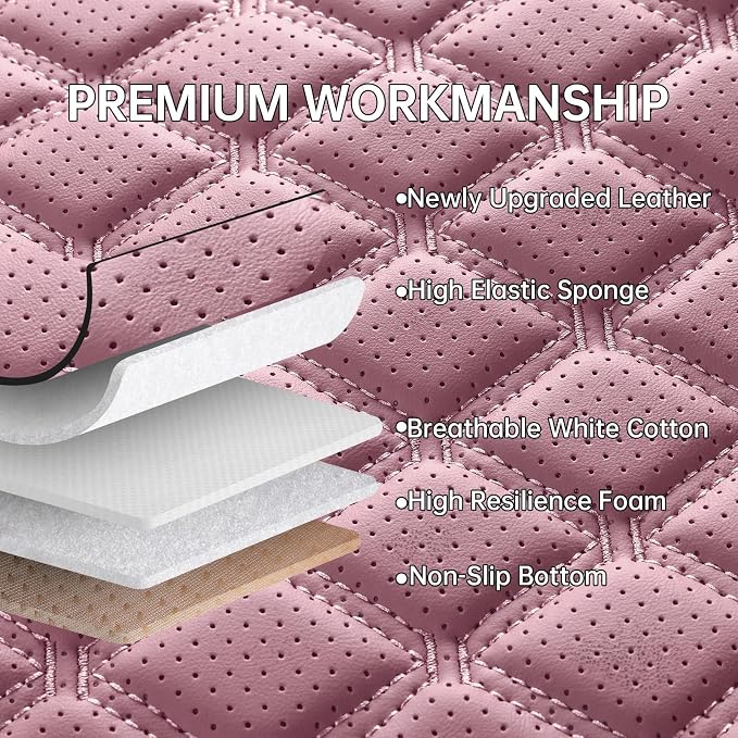 Universal Seat Covers — Full Set — Pink