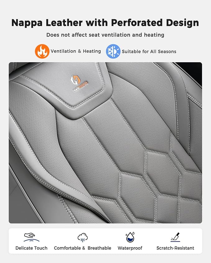 Universal Seat Covers — Full Set — Gray