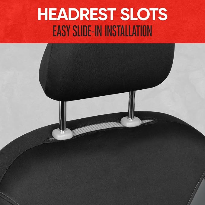 Neoprene Car Seat Covers — Front Seat — Gray