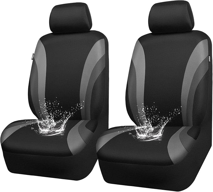 Universal Seat Covers — Front Seat — Gray / Black