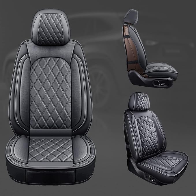 Car Seat Covers — Front Seat — Black