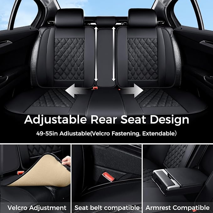 Universal Seat Covers — Full Set — Black