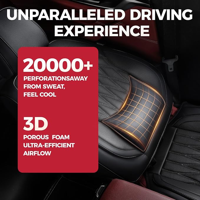 Universal Faux Leather Seat Covers — Full Set — Black