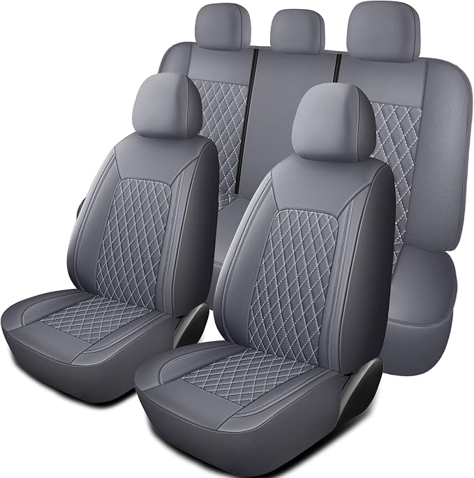 Universal Faux Leather Seat Covers — Full Set