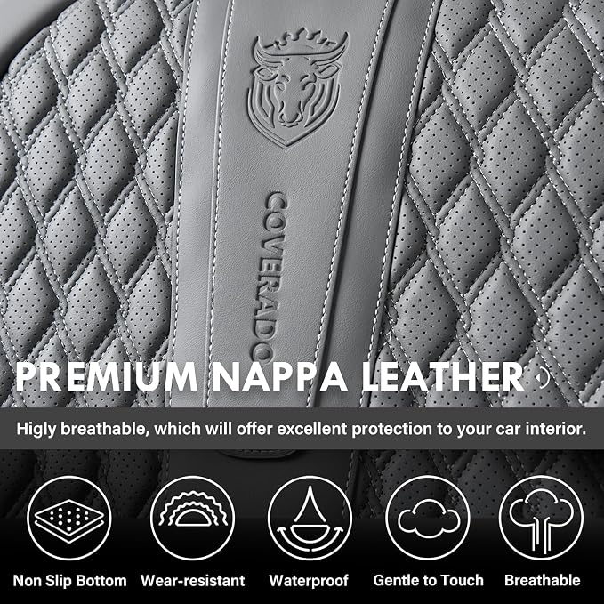 Universal Seat Covers — Full Set — Gray