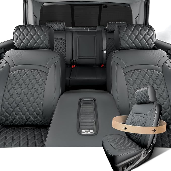 Seat Covers for Chevrolet Silverado / GMC Sierra — Full Set — Black