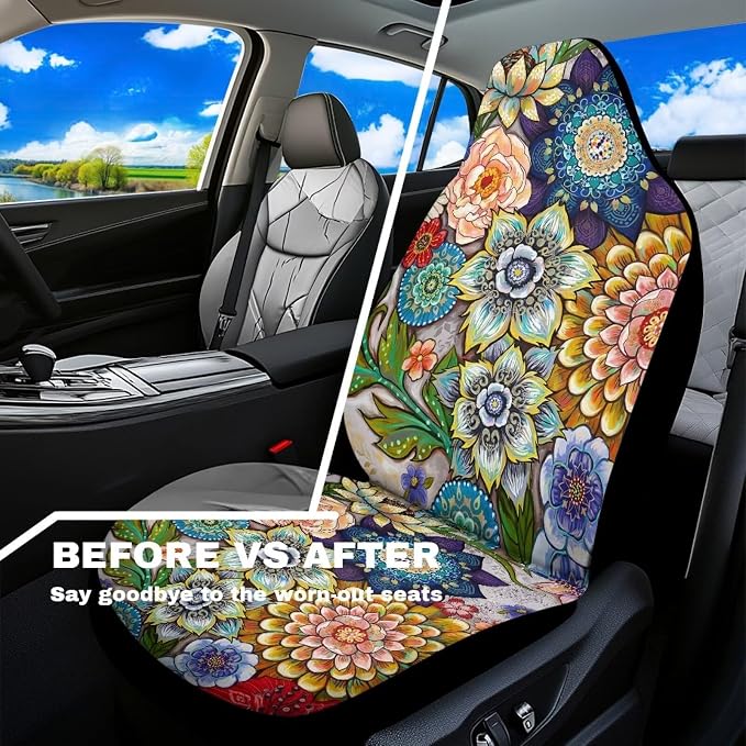 Universal Fabric Seat Covers — Front Seat