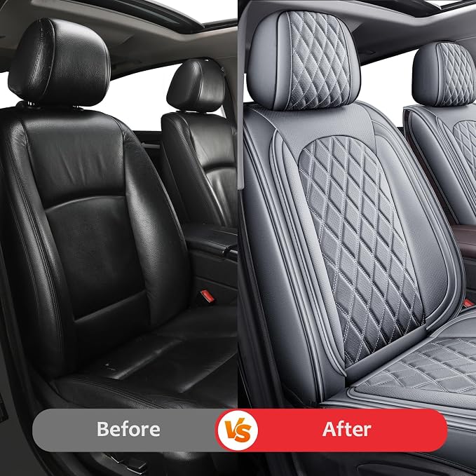 Seat Covers for Multiple Vehicles — Full Set — Gray