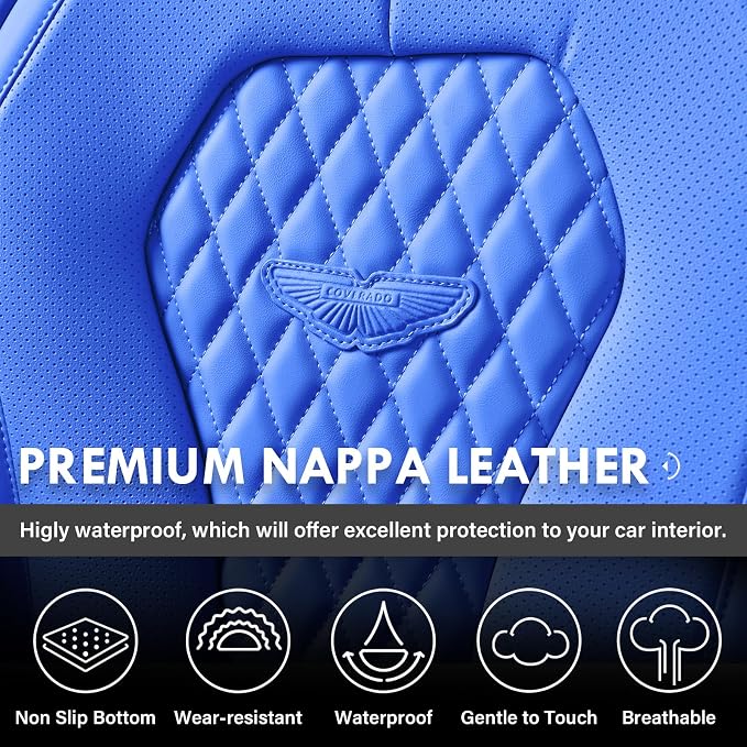 Universal Seat Covers — Front Seat — Blue