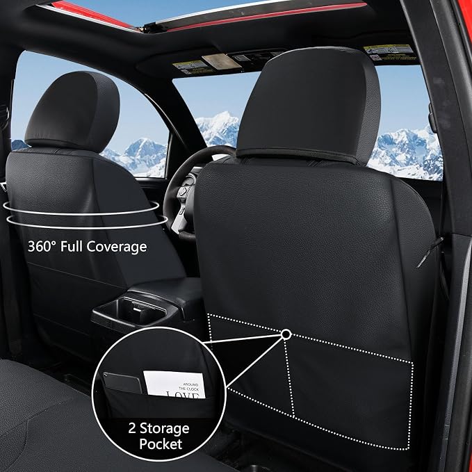Seat Covers for Toyota Tacoma — Front Seat — Black