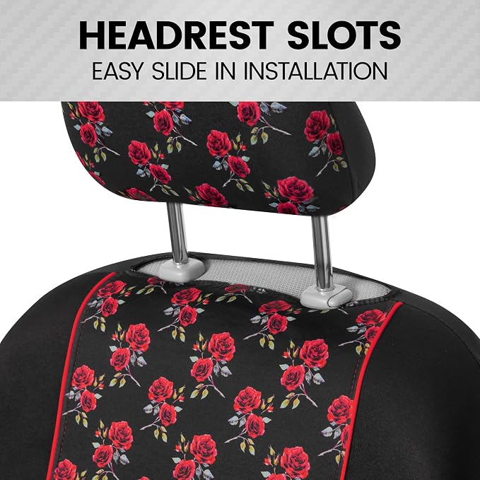 Car Seat Covers — Front Seat — Red