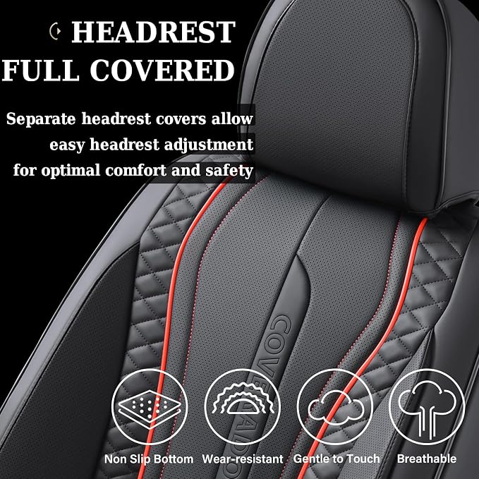 Universal Seat Covers — Front Seat — Black