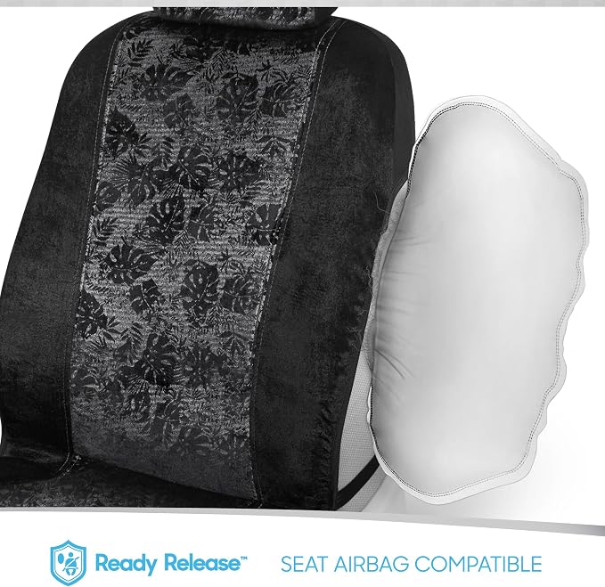 Car Seat Covers — Front Seat — Black