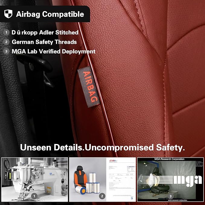 Faux Leather Seat Covers for Toyota 4Runner — Full Set — Burgundy