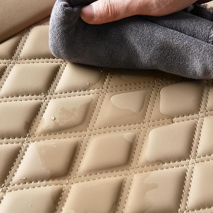 Universal Seat Covers — Rear Seat — Beige