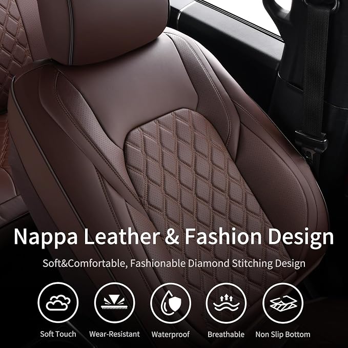 Seat Covers for Chevrolet Silverado / GMC Sierra — Front Seat — Coffee