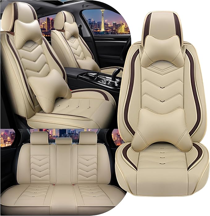 Seat Covers for Honda Civic — Full Set — Beige