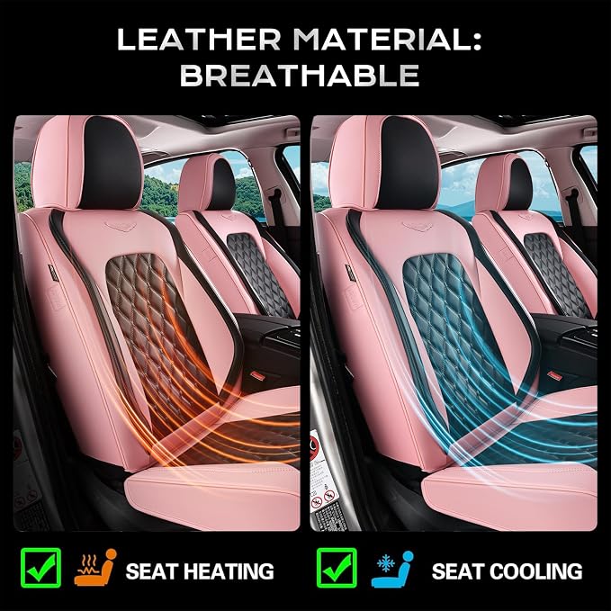 Universal Faux Leather Seat Covers — Full Set