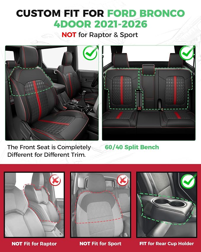 Seat Covers for Ford Bronco