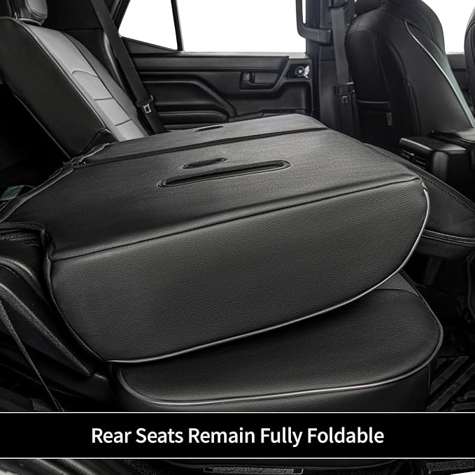 Faux Leather Seat Covers for Toyota 4Runner — Full Set — Black / Gray