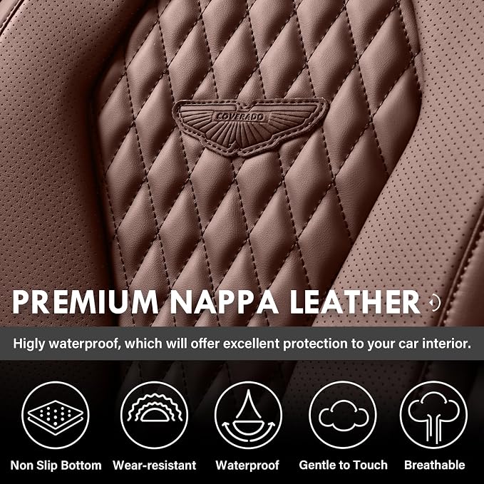 Universal Seat Covers — Full Set — Coffee