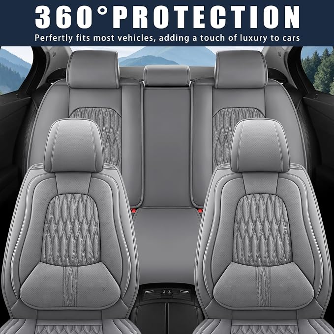 Universal Seat Covers — Full Set — Gray