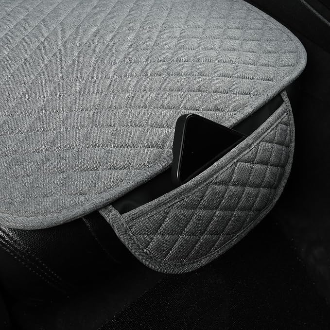 Universal Fabric Seat Covers — Gray