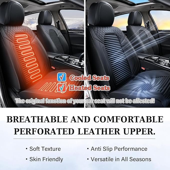 Universal Seat Covers — Front Seat — Black