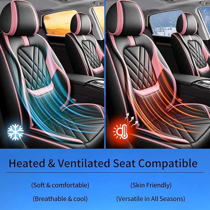 Seat Covers for Nissan Maxima — Full Set — Pink