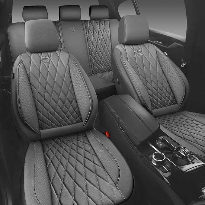 Universal Seat Covers — Full Set — Gray