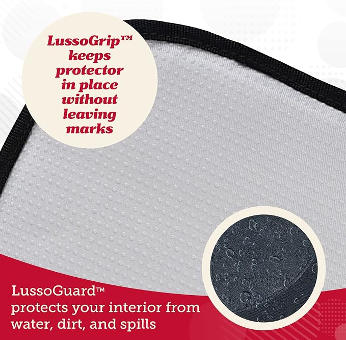 Child Car Seat Protector — Black / Red