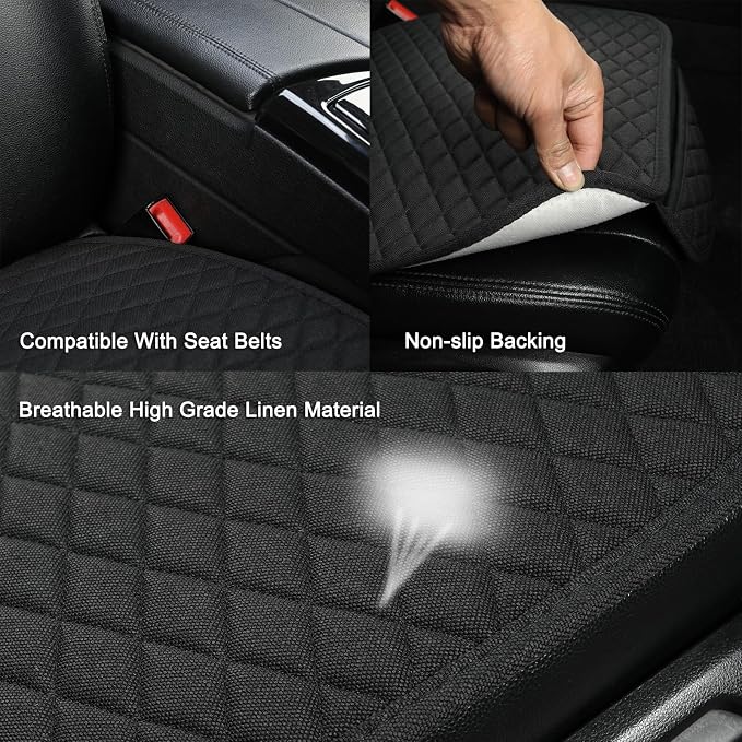 Universal Fabric Seat Covers — Front Seat — Black