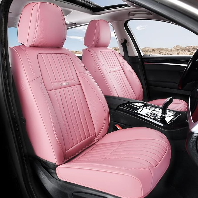 Universal Seat Covers — Front Seat — Pink