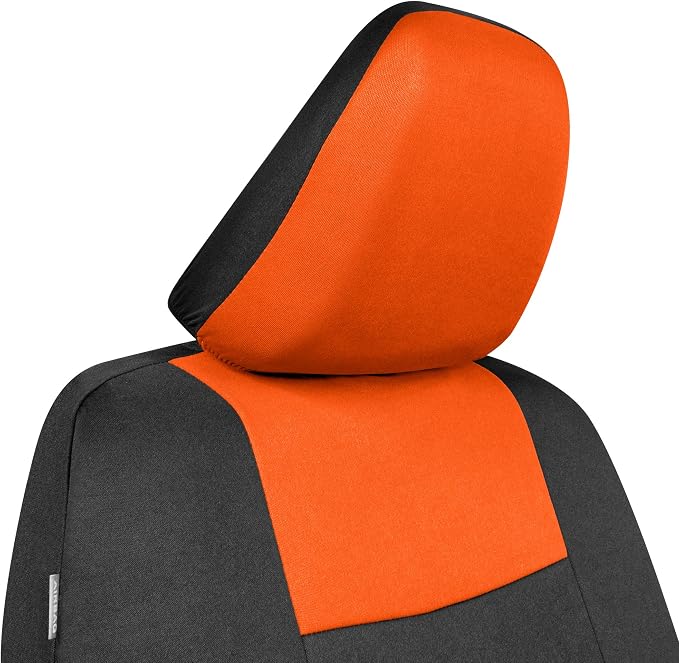 Car Seat Covers — Full Set — Orange / Black