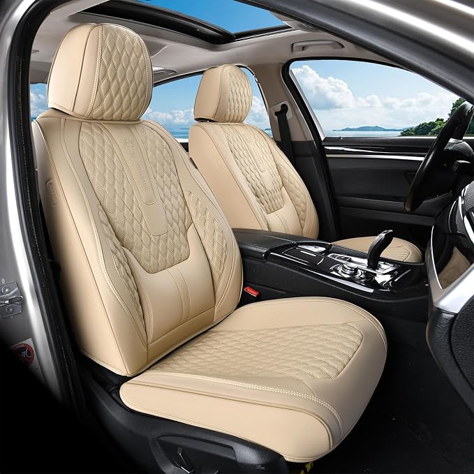 Universal Seat Covers — Full Set — Beige