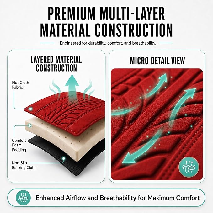 Universal Seat Covers — Red