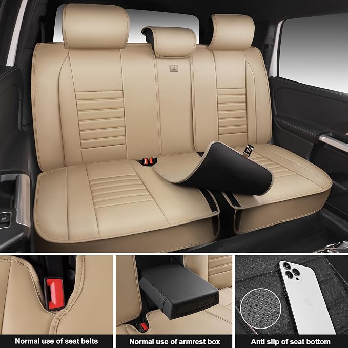 Universal Seat Covers — Full Set — Beige