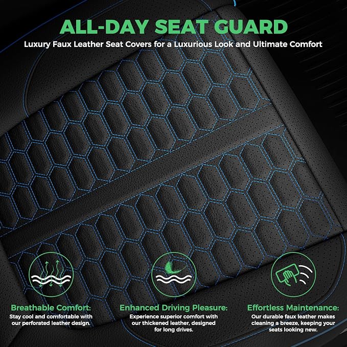 Faux Leather Seat Covers for Chevrolet Silverado / GMC Sierra