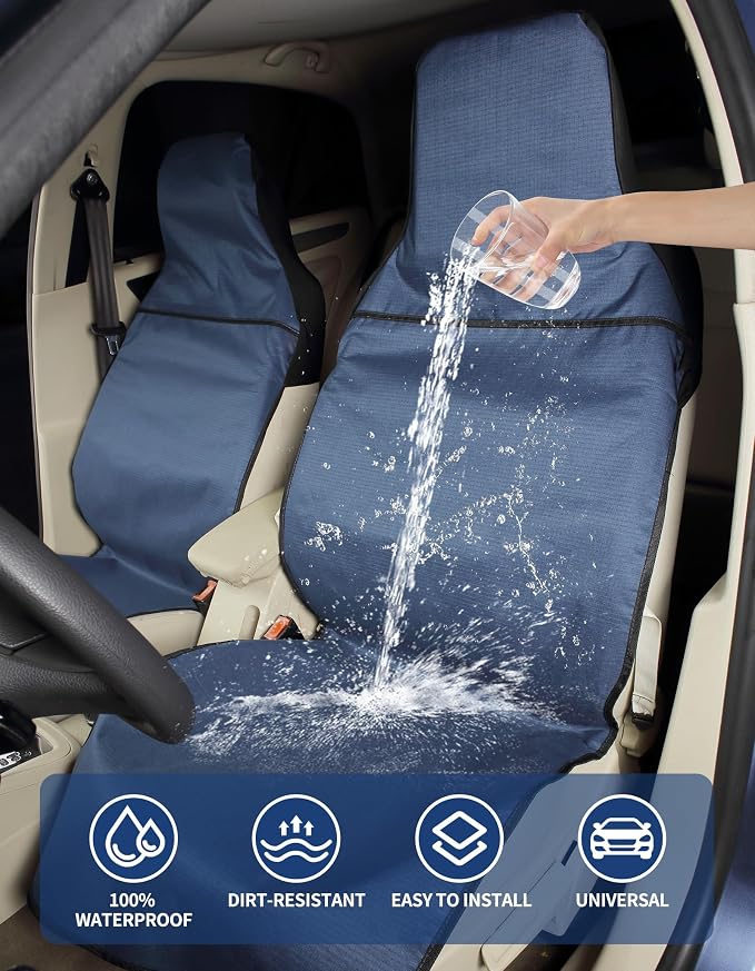 Car Seat Covers — Front Seat — Navy
