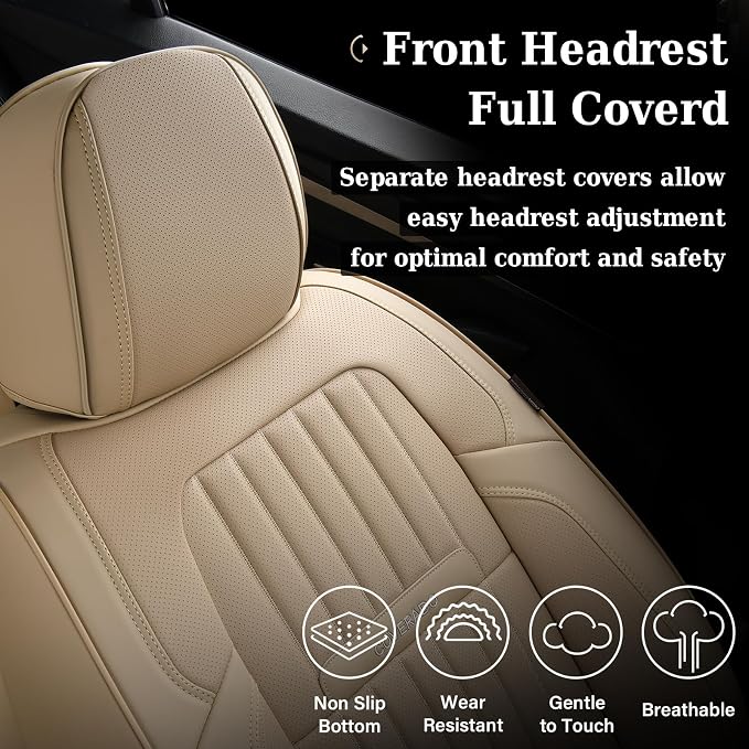 Universal Seat Covers — Full Set — Beige