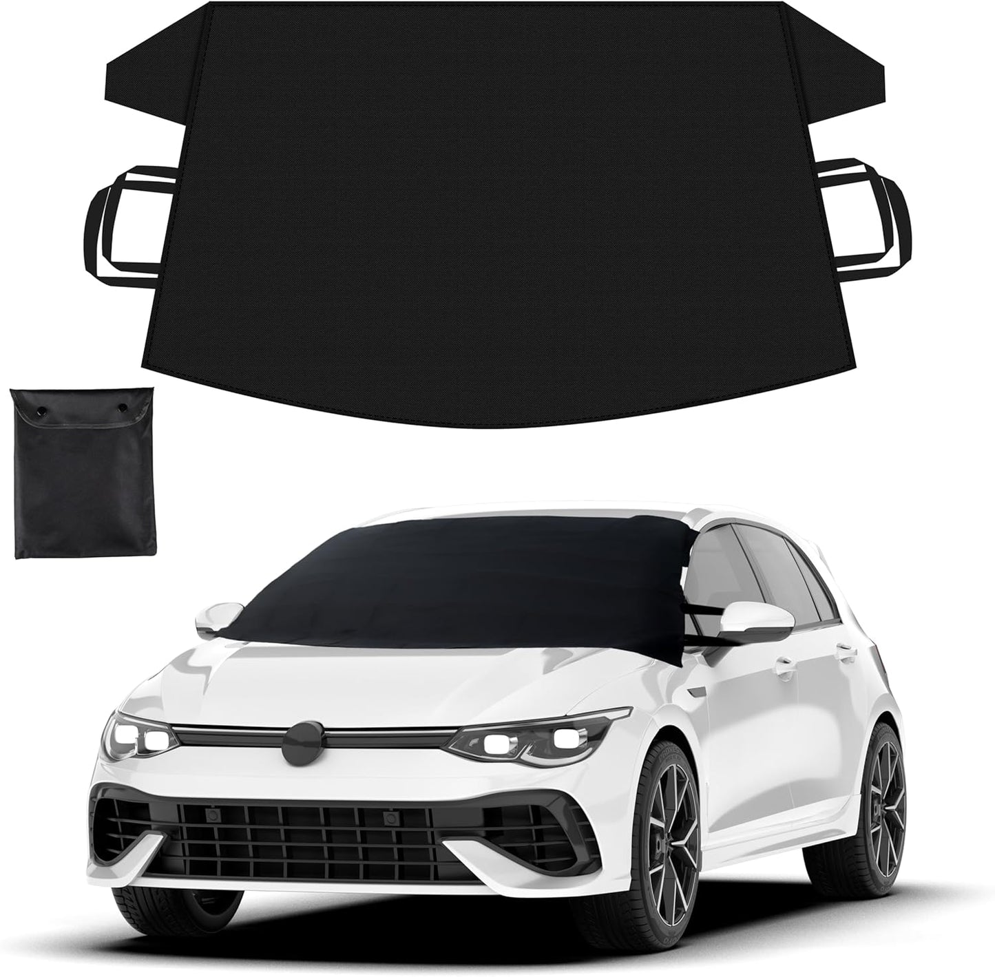 WinterShield Heavy-Duty Car Windshield Cover - 600D Oxford Snow & Ice Protector Small 81r225idgtL._AC_SL1500