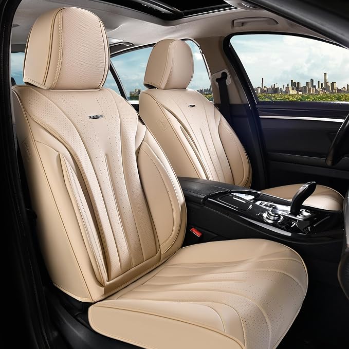 Universal Seat Covers — Front Seat — Beige