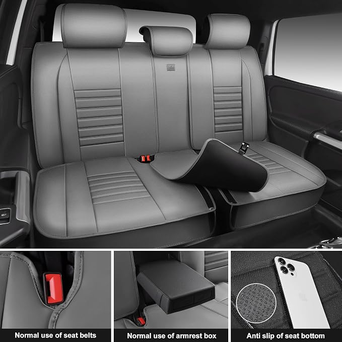 Universal Seat Covers — Full Set — Gray