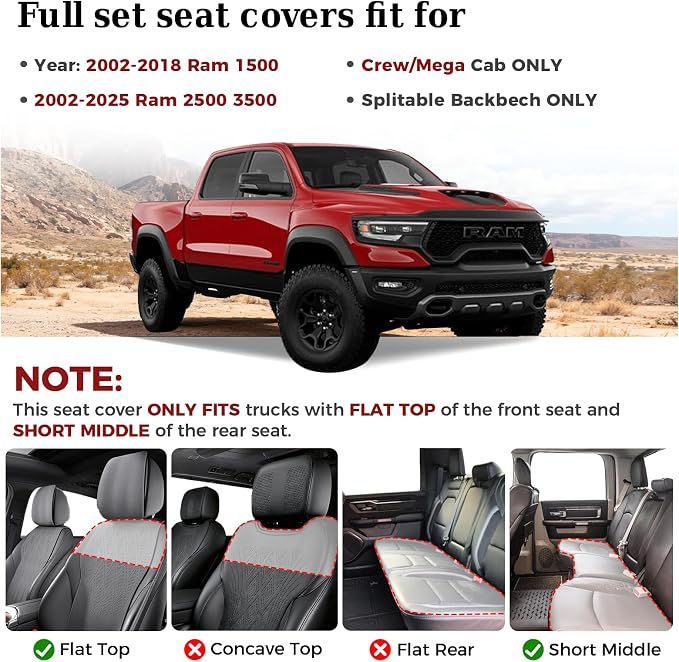 Seat Covers for Multiple Vehicles — Full Set
