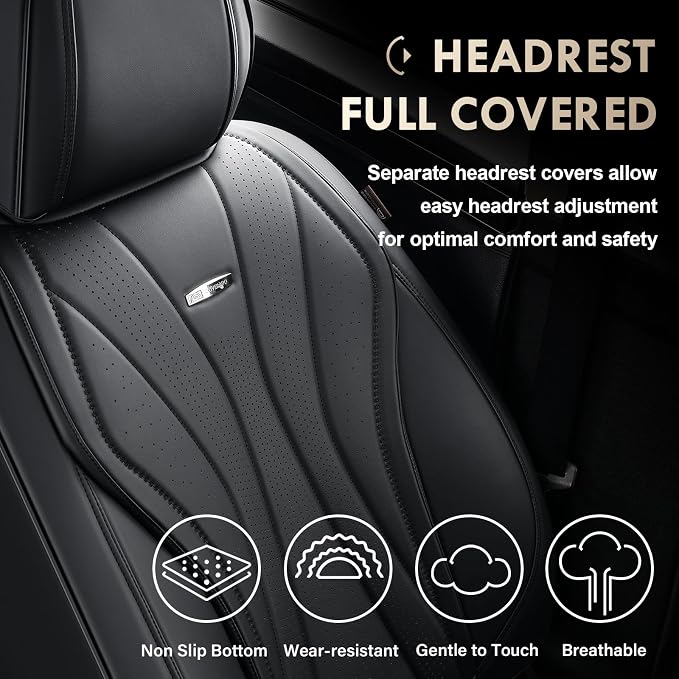Universal Seat Covers — Front Seat — Black