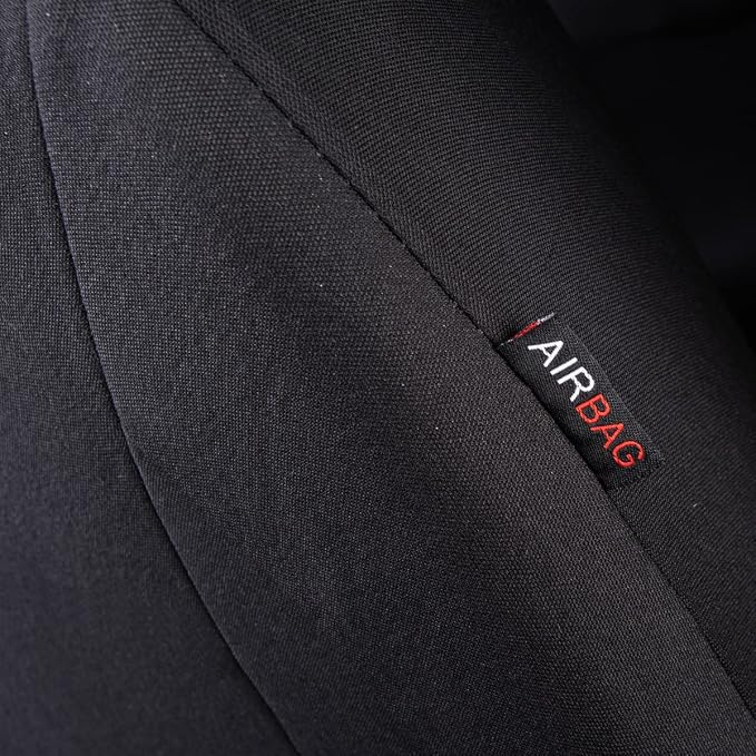 Fabric Car Seat Covers — Front Seat — Black