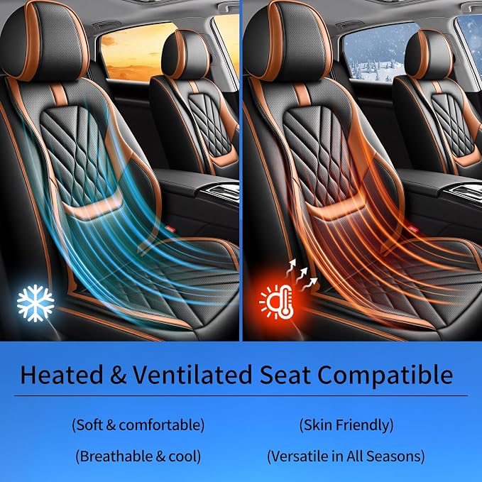 Seat Covers for Nissan Versa — Full Set — Brown