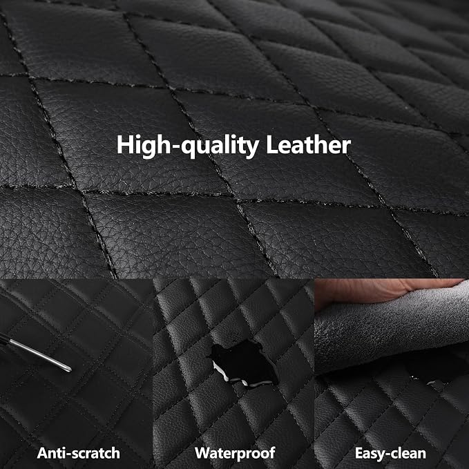 Universal Faux Leather Seat Covers — Front Seat