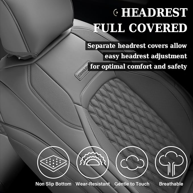 Seat Covers for Chevrolet Silverado / GMC Sierra — Full Set — Gray