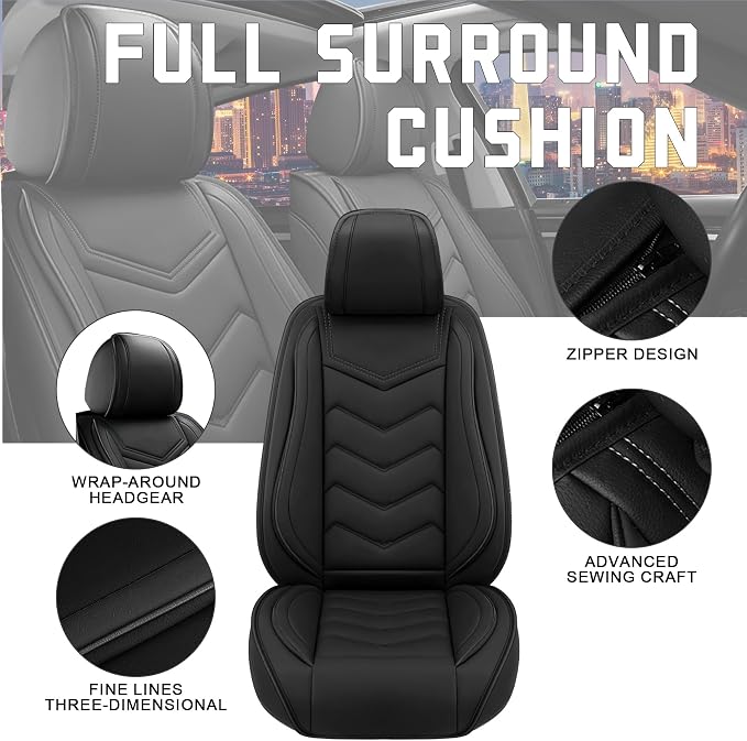 Seat Covers for Honda Civic — Black